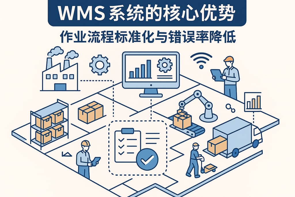 WMS 系统的核心优势：作业流程标准化与错误率降低